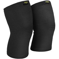 BesDio Knee Brace Support Compression Sleeves, 1 Pair FDA Registered Wraps Pads for Arthritis, ACL, Running, Pain Relief, Injury Recovery, Basketball and More Sports (S) /2 Pack, Black