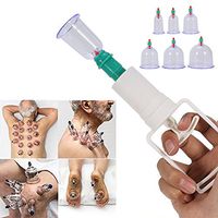 Cupping Massage Cups, Vacuum Suction Cupping Cups for Muscle and Joint Pain with a Suction Pump to Activate the Skin, Clear Stretch Marks