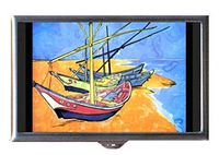 Vincent Van Gogh Boats Saintes Decorative Pill Box