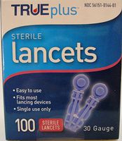 TRUEplus Sterile Lancets 30G 100-count (Pack of 3)