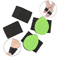 Set of 4 Compression Arch Supports Pads and Foot Care Brace Band for Plantar Fasciitis,Painful Feet,Heel Spurs,Flat Feet,Effective Relieve Foot Pain