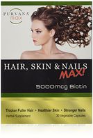 Purvana Max Hair, Skin and Nails Max 30 Veg. Caps.