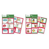 Pack of 24 Peel & Stick Gift Labels with Crystal Sticker - Dimensional Holographic Stickers