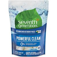 Seventh Generation Natural Dishwasher Detergent Packs, Free and Clear, 20ct, Packaging May Vary