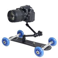 Camera Dolly Mini Scaled Camera Dolly Track Car for Canon/Nikon Cameras/DSLR Camera