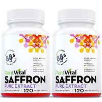 Saffron Supplement with 100% Pure Saffron Extract. Support Healthy Weight Loss, Natural Appetite Control, More Energy, Mood Booster, Eye Health, and May Prevent Macular Degeneration.