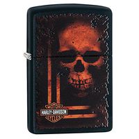 Custom Personalized Black Matt Rugged Harley-Davidson Windproof Lighter Free Engraving #29654