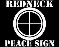 Redneck Peace Sign Vinyl Decal Sticker | Cars Trucks Vans Walls Laptops Cups | White | 5.5 inches | KCD1008