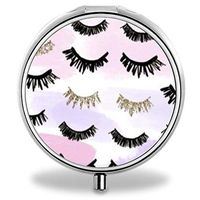 IMLONE Pill Organizer- Sliver Weekly Pill Boxes with 3 Components and Mirror for Travelling and Daily Needs,Compartments to Hold Vitamins, Cod Liver Oil, Supplements and Medication