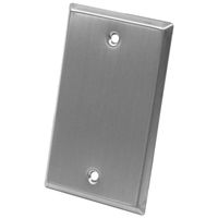 Seismic Audio SA-PLATE9 Stainless Steel Blank 1 Gang Wall Plate with For Cable Installation