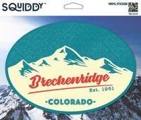 Squiddy Breckenridge Colorado - Vinyl Sticker Decal for Phone, Laptop, Water Bottle (3" Tall)