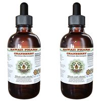 Cranberry Alcohol-Free Liquid Extract, Cranberry (Vaccinium Macrocarpon) Dried Berry Glycerite Herbal Supplement 2x4 oz