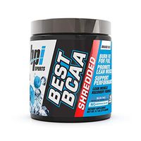 BPI Sports Best BCAA Shredded - Caffeine-Free Thermogenic Recovery Formula - BCAA Powder - Lean Muscle Building - Accelerated Recovery - Weight Loss - Hydration - Blue Raz - 25 Servings - 9.7 oz.