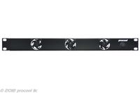 PROCOOL SX340 / 1U Silent Rack Mount Fan/Airflow = INTAKE/Home Theater AV Cabinet Cooling Broadcast Network Server Recording Studio Rack Mount Fan Panel 19"