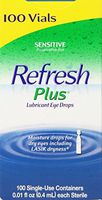 Allergan Refresh Plus Lubricant Eye Drops Single-Use Vials - MultiItem 3Pack (100 ct )