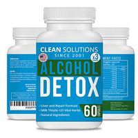 Clean Solutions AlcoholDetox Liver Detox and Cleanse Pills | Hangover Relief and Cure Made in The USA
