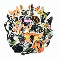 Cute Animal Memes Graffi Stickers[30pcs], for Personalize Laptop Car Helmet Skateboard Luggage Bike Bumper Waterproof Logo Vinyl Decals, Best Gift Huskies Golden Retriever Cats - No-Duplicate Pack