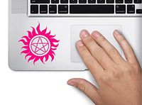 Supernatural Symbol Decal Funny Laptop Skin MacBook Trackpad Keypad Sticker Window, Decal Sticker Vinyl Car Home Truck Window Laptop