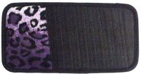 LA Auto Gear Purple Leopard Animal Print 10 CD/DVD Car Visor Organizer