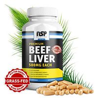 Muscle Builder Amino Acids Supplements - Grass Fed Desiccated Beef Liver Capsules for Bodybuilding, Crossfit, Running - Iron Supplement, Vitamin B12, Zinc, Protein, Produces Collagen - 200 Caps
