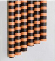 Aardvark Orange & Black Stripe Colossal Unwrapped Paper Straws 8.5"