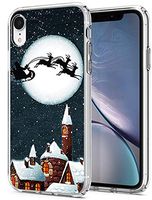 Slim Fit Case Applicable to iPhone XR 6.1 Inch Bright Full Moon in Christmas