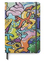 Graffiti Designs UV Printed on PU Leather A5 Journal Notebook - Lined Pages