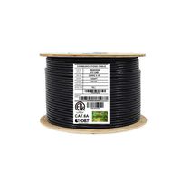 Infinity Cable CAT6A 10G CMR Riser 650MHz, 1000 Feet, 23AWG, UTP Unshielded, Solid 100% Bare Copper, UL Certified, Bulk Cable, Black
