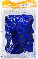 Metallic Foil Shreds and Strands Party Supply, 2 Pack, 1.5 oz Each Bag (Blue)
