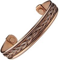 Men's Women Pure Magnetic Copper Bracelet Therapy Golf Cuff Wrist Bangle to Heal Mcb18