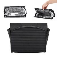 Delaman Foldable Rubbish Hanging Bag Car Back Seat Trash Holder Garbage Organizer