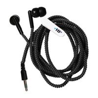 HamiltonBuhl Tangle-Free Silicone Earbuds - Black