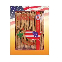 SKU #0103-8, Hsu's Ginseng Long Medium Small Cultivated American Ginseng Roots (8 oz = 227 gm/Box), 0103-8, 0103.8