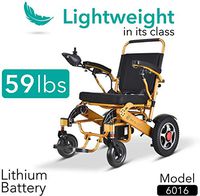 Majestic Buvan 2020 Wide Ultra Lightweight Fold & Travel Electric Heavy Duty Mobility Power Wheelchair Scooter Travel Safe (Model 6016 Bronze)