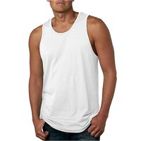 Yomiafy Men's Casual Vintage Wash Sleeveless T-Shirt Tank Top Workout Sport Vest Blouse(White,2XL)
