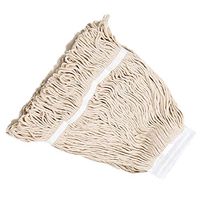 Looped End Wet Mop Head,Commercial Mop Head–Heavy Duty Cotton String Mop Refills,6 Inch Universal Headband, Mop Head Replacement for Home, Industrial and Commercial Use-White（1 Pack）