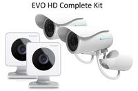 EVO HD Smart Home Wireless Security Camera - Night Vision - Free Cloud Storage - Motion Alerts - Hidden Nanny and Surveillance Camera - Easy Set up - 2 EVO + 2 Outdoor
