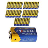 9V 6F22 Mn1604 Batteries Super Heavy Duty Carbon-Zinc Battery Count Pcs (500)