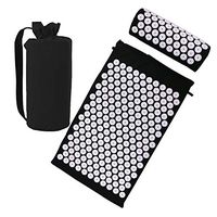 Risefit Acupressure Mat & Acupressure Pillow Set for Therapy Back Neck Pain Relief Sciatic Pain, Includes Carry Bag