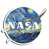 NASA Sticker Van Gogh Stickers Waterbottle Sticker Tumblr Stickers Laptop Stickers Vinyl Stickers