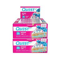 Quest Nutrition Protein Bar Birthday Cake. Low Carb Meal Replacement Bar with 21 Gram Protein. High Fiber, Gluten-Free (24 Count)