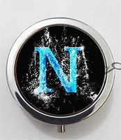 BlackKey Letter N 3-Compartment Decorative Pocket Gift Box Case Organizer for Pill, Color 1 -1398