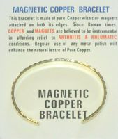 Pure Copper Tiny Magnets Bracelet Believed Offer Relief Certain Diseases