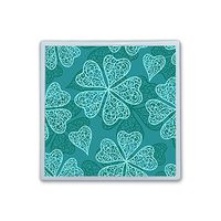 Contact Lens Box Holder Container Case Storage Eyecare Kit -Abstract Clovers Pattern