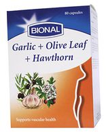 Bional Garlic, Olive Leaf And Hawthorn , 80 Caps