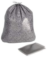 33 gal. Medium Trash Bags, Clear, Flat Pack of 250