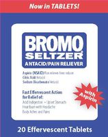 Bromo Seltzer 20 Effervescent Tablets