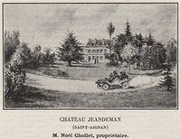 FRONSADAIS. Saint-AIGNAN, SAILLANS. Chateau Jeandeman (Saint-Aigman). Small - 1908 - Old Print - Antique Print - Vintage Print - Printed Prints of Gironde