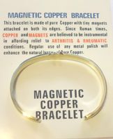 Pure Copper Tiny Magnets Bracelet Believed Offer Relief Certain Diseases
