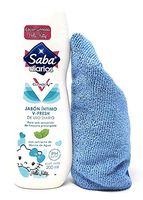 Saba Diarios Jabon Intimo V-Fresh 200ml (Menta de Agua, Pack of 2) and Tesadorz Microfiber Towel